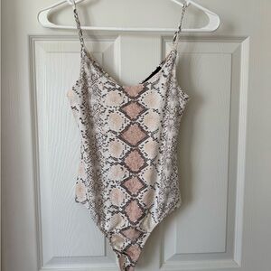 Snake Print Bodysuit
